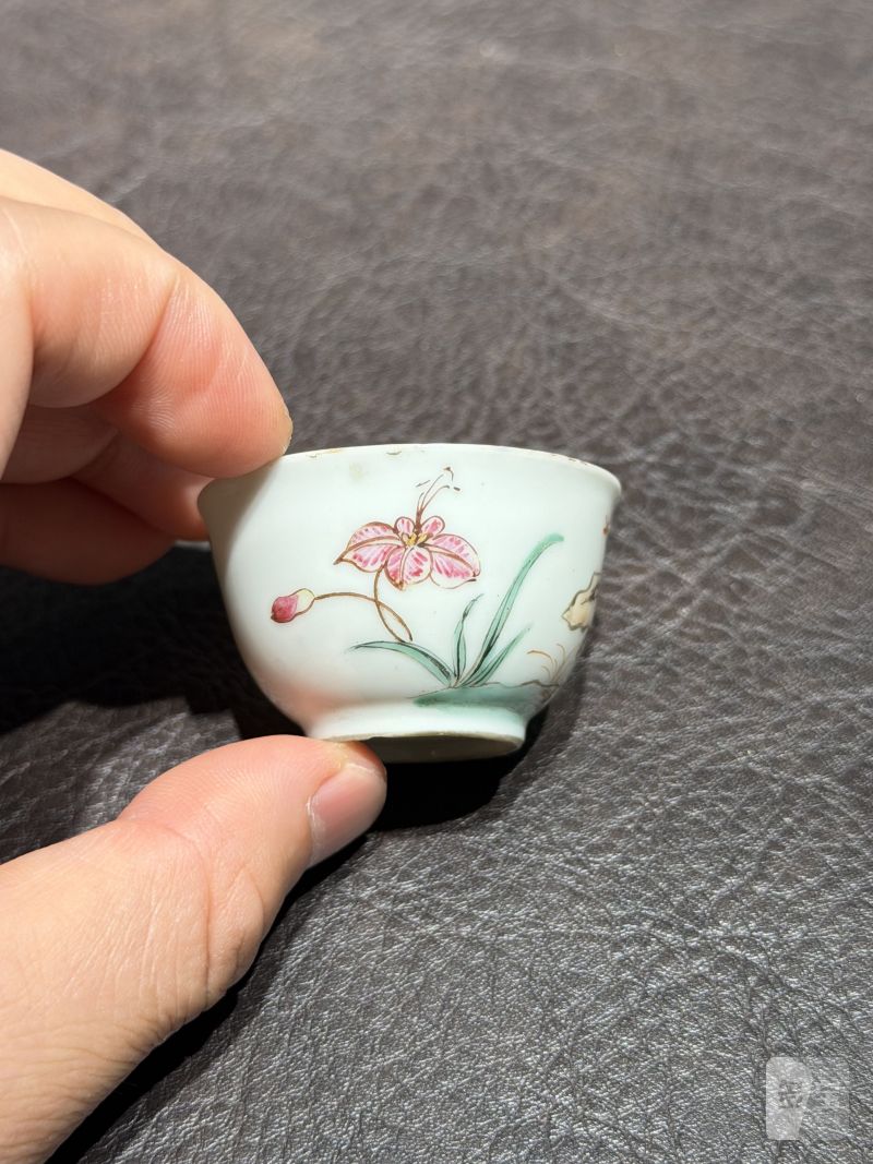 清乾隆 粉彩花鸟纹茶具一套25件 - 图131